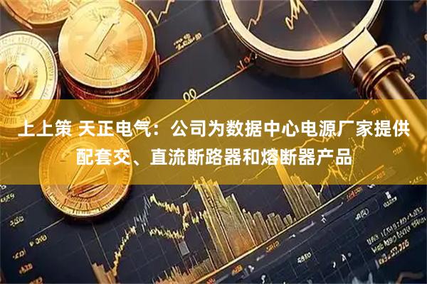上上策 天正电气：公司为数据中心电源厂家提供配套交、直流断路器和熔断器产品