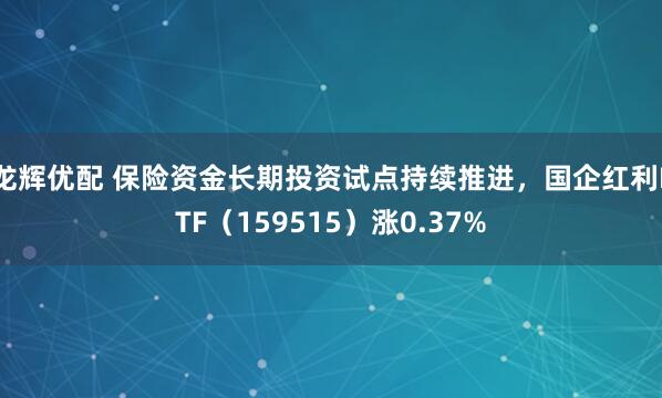 龙辉优配 保险资金长期投资试点持续推进，国企红利ETF（159515）涨0.37%